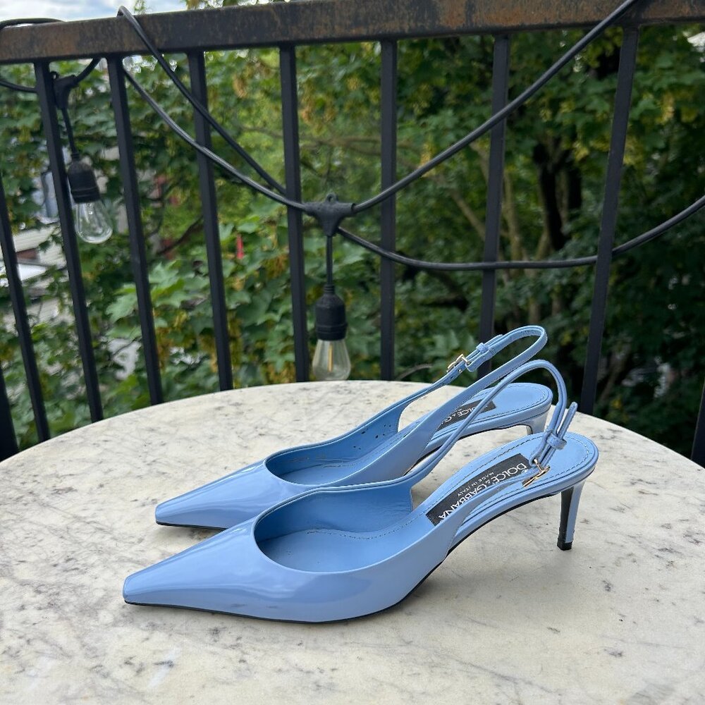 Dolce & Gabbana Blue Slingback Heel
